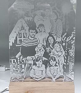 FOTO GRABADA EN LASER